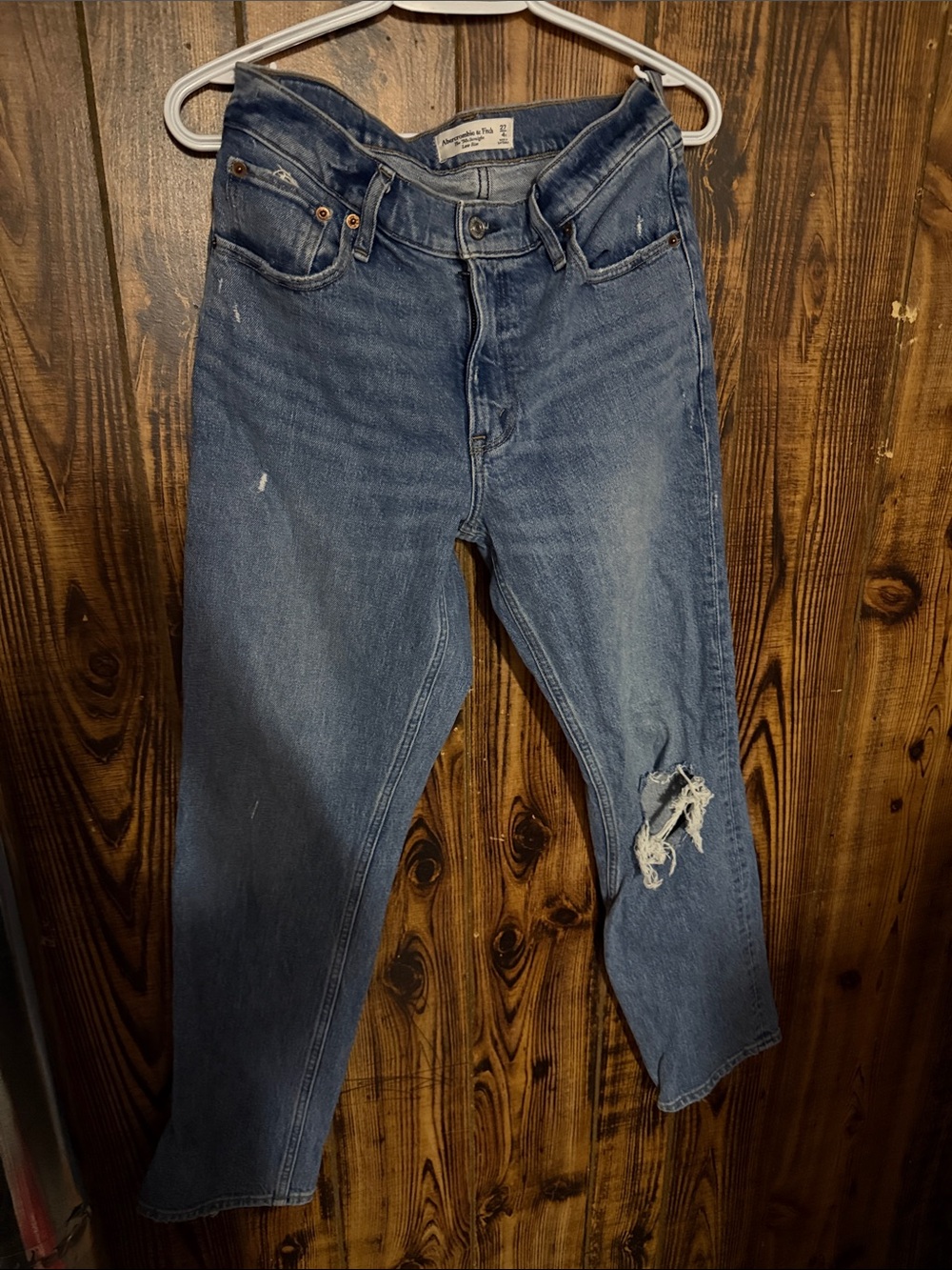 Abercrombie & Fitch Women's the 90’s Straight low rise
